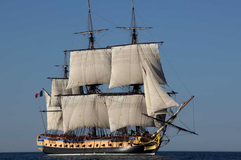 Escale de l'Hermione à Marseille du 13 au 15 avril