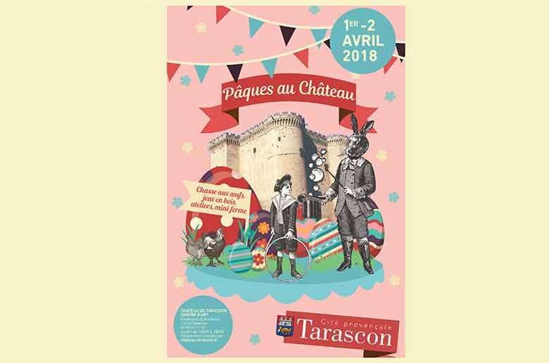 Chasse aux oeufs de Pâques au château de Tarascon